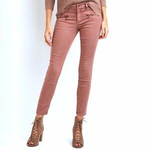Moto Biker Blush Jeggings Size S(4)